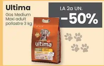 Clarel Ultima gos medium maxi adult pollastre 3kg oferta