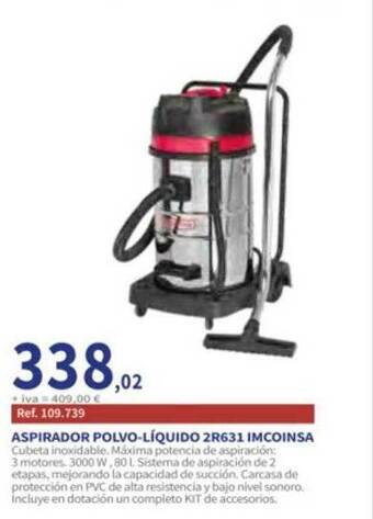 Coferdroza Aspirador polvo-líquido 2r631 imcoinsa oferta