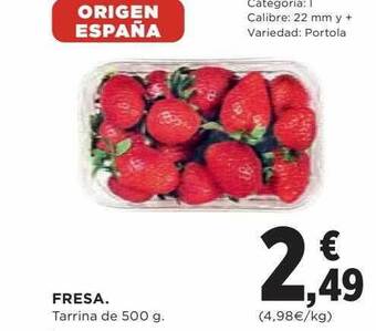 Hipercor Fresa oferta