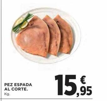 Hipercor Pez espada al corte oferta