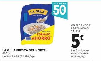 Hipercor 2a unidad -50% la gula fresca del norte oferta