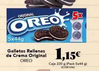 Gadis Galletas rellenas de crema original oreo oferta