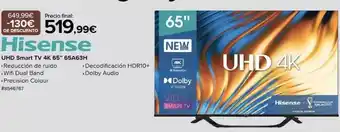 Costco Hisense uhd smart tv 4k 65 oferta