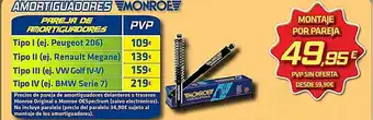 Aurgi Amortiguadores monroe oferta