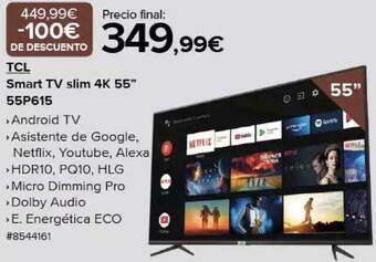 Costco Tcl smart tv slim 4k 55 oferta