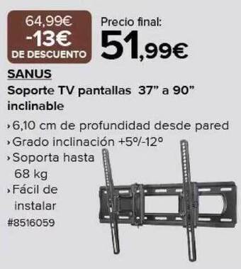 Costco Sanus soporte tv pantallas 37 oferta