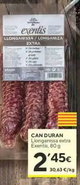 Caprabo Can duran llonganisse extra exentis oferta
