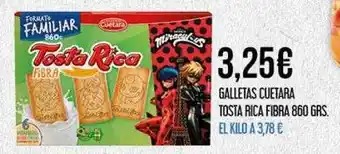 Claudio Galletas cuetara tosta rica fibra oferta