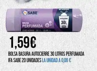 Claudio Bolsa basura autocierre 30 litros perfumada ifa sabe oferta