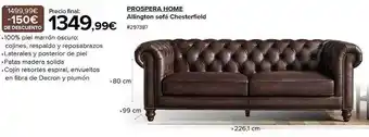 Costco Prospera home allington sofá chesterfield oferta