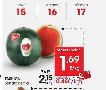 Eroski Fashion sandia negra oferta