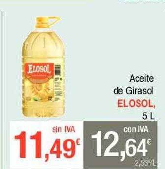 Masymas Aceite de girasol elosol oferta