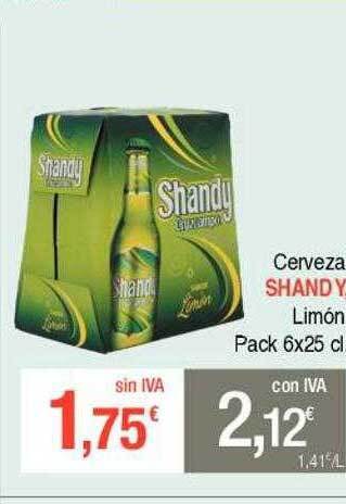 Masymas Cerveza shandy limón oferta