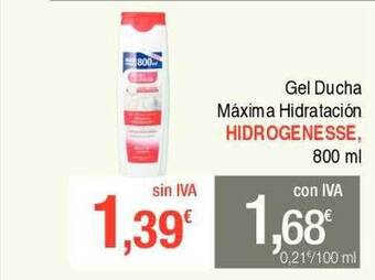 Masymas Gel ducha máxima hidratación hidrogenesse oferta