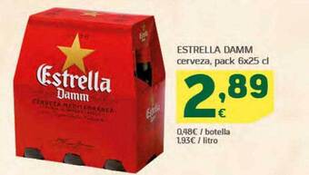 HiperDino Estrella damm cerveza oferta