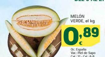 HiperDino Melón verde oferta