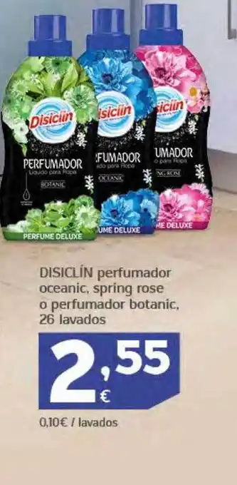 Disiclin perfumador oceanic, spring rose o perfumador botanic 26 lavados