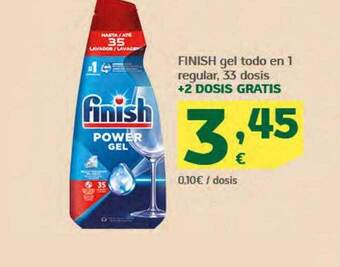 HiperDino Finish gel todo en 1 regular 33 dosis oferta