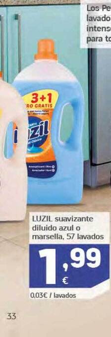 HiperDino Luzil suavizante diluido azul o marsella oferta