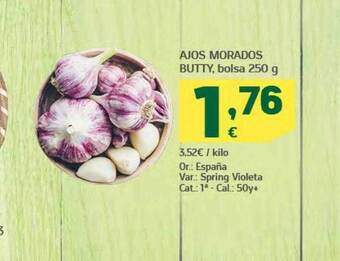 HiperDino Ajos morados butty oferta