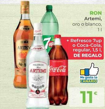 SPAR Gran Canaria Ron artemi oro o blanco oferta