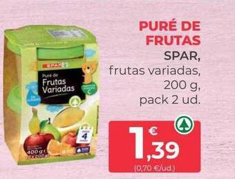 SPAR Gran Canaria Puré de frutas spar oferta