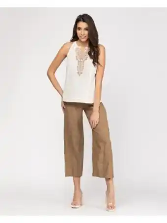 Venca Blusa sin mangas con bordado oferta