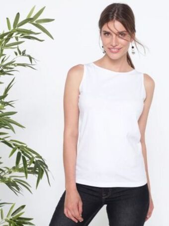 Venca Camiseta sin mangas de escote barco oferta