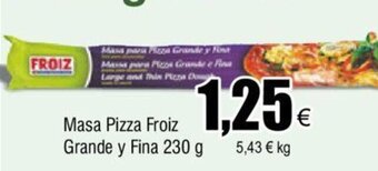 FROIZ Masa Pizza Froiz Grande y Fina 230 g oferta