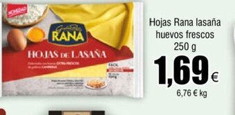 FROIZ Hojas Rana Lasaña Huevos Frescos 250 g oferta