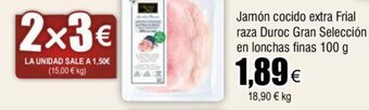 FROIZ Jamón Cocido Extra Frial Raza Duroc Gran Selección en Lonchas Finas oferta