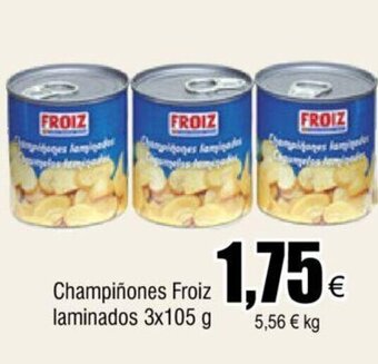 FROIZ Champiñones Froiz Laminados 3x105 g oferta