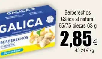 FROIZ Berberechos Gàlica al Natural oferta