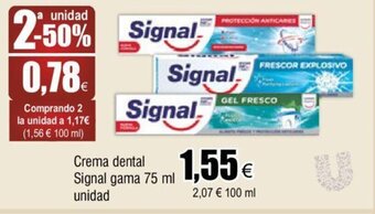 FROIZ Crema dental Signal gama 75 ml unidad oferta