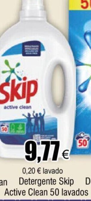 FROIZ Detergente Skip Active Clean 50 lavados oferta