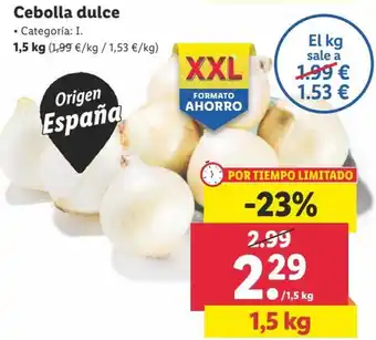Lidl Cebolla dulce 1.5 kg oferta