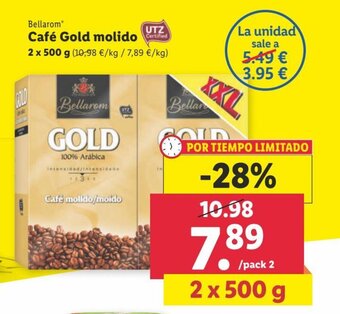 Lidl Bellarom Café Gold molido 2x500 g oferta