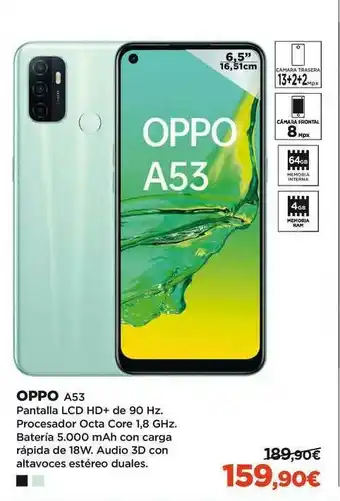El Corte Inglés Oppo A53 oferta