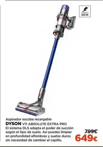 El Corte Inglés Dyson Aspirador Escoba Recargable V11 Asbolute Extra Pro oferta