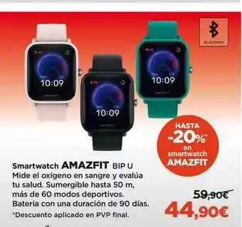 El Corte Inglés Amazfit Smartwatch Bip U oferta