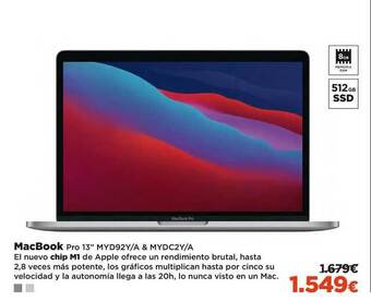 El Corte Inglés Macbook Pro 13'' oferta
