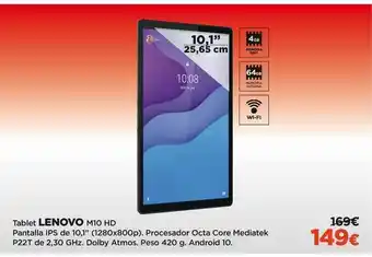 El Corte Inglés Lenovo Tablet M10 Hd oferta