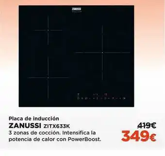 El Corte Inglés Zanussi Palca De Inducción oferta