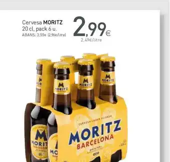 Condis Moritz Cervesa 20cl pack 6u oferta