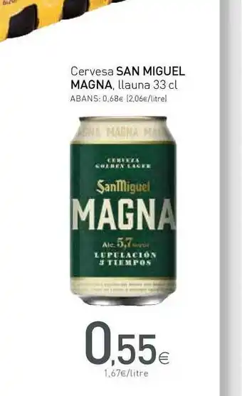 Condis San Miguel Magna Cervesa 33cl oferta