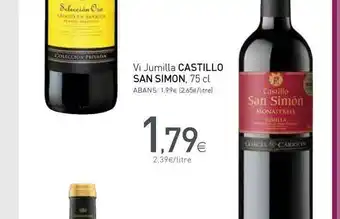 Condis Castillo San Simon Vi Jumilla 75cl oferta