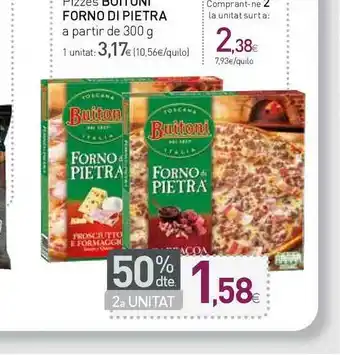 Condis Buitoni Fonor Di Pietra Pizzas 300g oferta