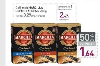 Condis Marcilla Crème Express Cafè Mòlt 250g oferta