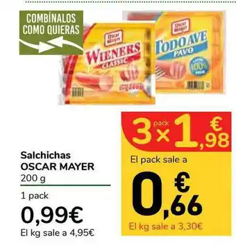 Carrefour Express Ocar Mayer Salchichas 200g oferta