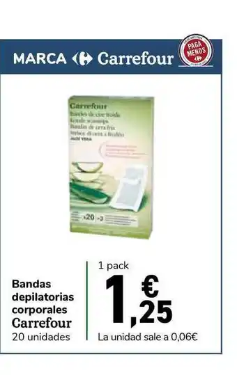 Carrefour Express Carrefour Bandas Depilatorias Corporales 20un oferta
